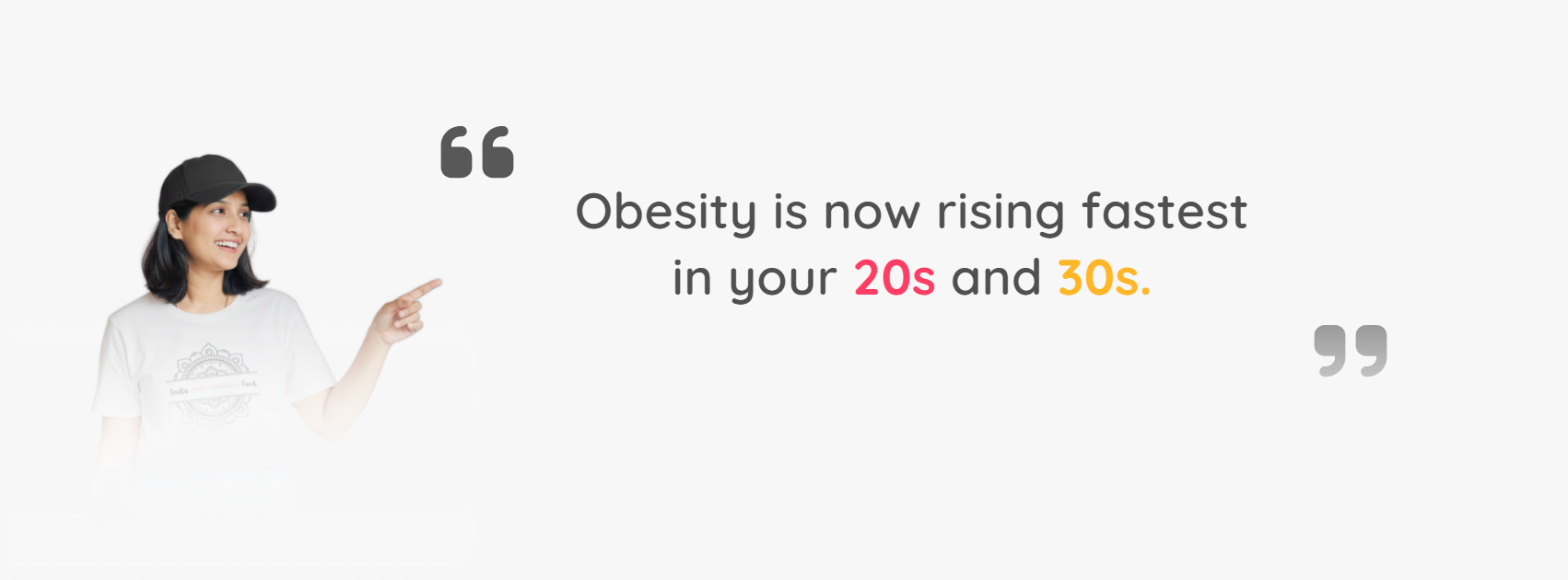 Obesity is now rising fastest in your 20s and 30s