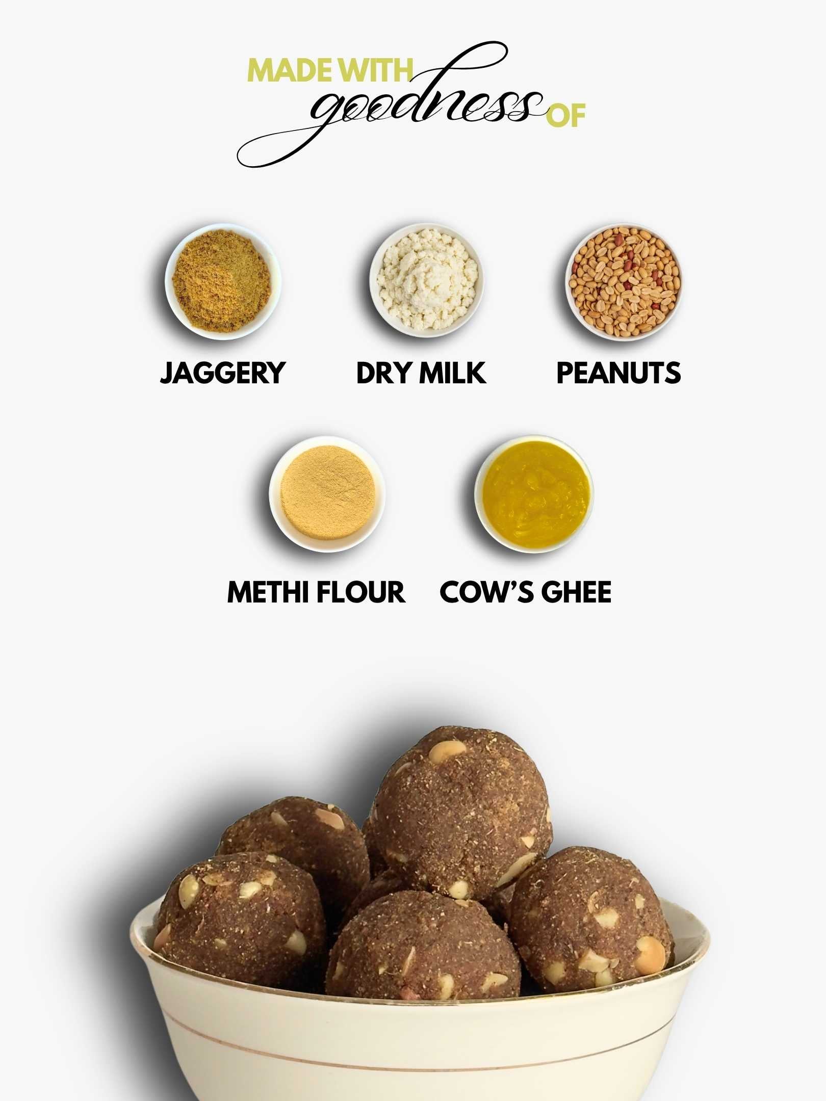 iHTF Peanut Methi Ladoo